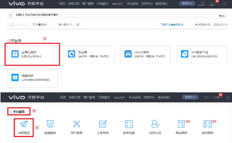 360投放将会进入vivo开放平台-推送运营平台